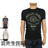 国内现货 Armani Jeans阿玛尼AJ新款圆领修身短袖T恤 男 C6H10 NM