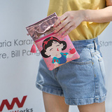 韩国 创意可爱卡通棒棒女孩拼色单肩包女生包包流苏斜挎包化妆包