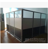 北京办公家具简约隔断墙移动屏风隔断活动带玻璃板式屏风办公室档
