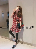 【SISLEY】韩国专柜正品代购 16夏  时尚气质格子连衣裙OP08641