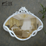 欧式浴室镜创意美式壁挂卫生间防水镜子简约洗手间卫浴镜蝴蝶镜子