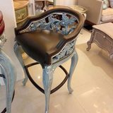 lacasa吧椅实木奢华家具皇家家具法式欧式椅子全实木雕刻椅包邮