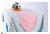 宜家简约现代桌布色织布艺红白细条纹餐桌双面桌旗 桌条 可定制