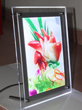 单面LED桌面水晶灯箱可定做单双面超薄价目表广告牌奶茶点餐灯箱