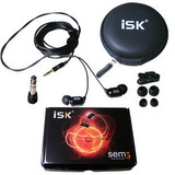 正品 ISK SEM5高端监听 舒适型耳塞 网络K歌专用入耳式监听耳塞