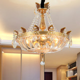 欧式铜灯法式全铜水晶吊灯美式餐厅客厅卧室玄关过道别墅工程灯订