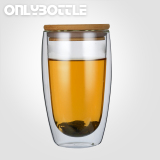 OnlyBottle星巴克透明双层玻璃水杯创意咖啡泡茶果汁饮料男女杯子