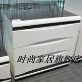时尚整装黑漆玻璃简约现代上海成人特价白色钢琴烤漆斗柜可定制