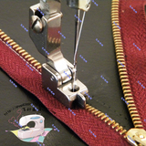 缝纫机压脚工业电动平车配件隐形拉链压脚全钢拉链压脚带导向板