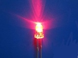F3 3mm圆头白发红光灯珠 红发红光LED指示灯玩具灯发光二极管批发