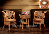 包邮物流林氏天然印尼藤椅客厅真藤休闲椅子组合三件套双拼公主椅