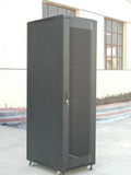 冲钻豪华黑色 1.8米机柜 37U标准19英寸 网孔网门机柜特价￥850元