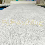白毛地毯婚庆长毛绒地毯白色地毯婚庆道具用品批发t台布特价5401