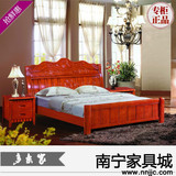 厂家直销　泰国进口橡木实木床 1.5米1.8米橡木床 热款 双人床