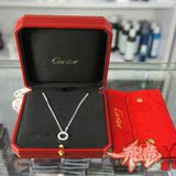 香港专柜Cartier卡地亚 18K白金 LOVE钻石项链 B7219400 证书发票