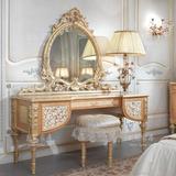 意大利法式欧式新古典家具别墅卧室梳妆台妆凳化妆镜奢华高档定制
