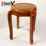 慕亚居实木凳子圆凳非塑料凳 时尚 创意凳子 实木餐凳椅板凳矮凳