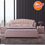 新品真皮舒适现代简约韩式家具1.5米1.8米双人床婚床皮床皮艺软床