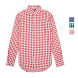 双层全棉格纹 预售 polo ralph lauren 新款男士长袖格子衬衫