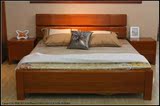 水曲柳实木休闲双人床1.8米1.5气压高箱床卧室实木家具