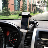 美国RAM手机固定支架 汽车仪表台摩托油箱粘贴式通用手机支架 378