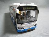 上海申沃公交巴士客车 仿真汽车模型  隧道三线 限量版 1:43