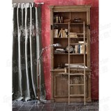 法式家具 欧美式家具 外贸出口原单 橡木实木书橱书柜 楼梯柜A132