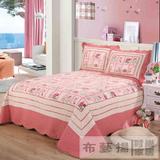 玫瑰纯棉高档田园欧式床盖绗缝空调被水洗被三件套四件套床单被套