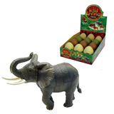 特价3-7岁 4D立体动物蛋拼装益智玩具野生动物模型拼插恐龙蛋大象