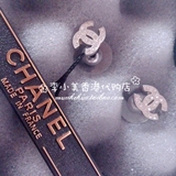 香港专柜代购 Chanel 香奈儿 经典 双C 水钻耳钉小号A26210