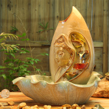 景德镇陶瓷流水摆件现代欧式房间桌面创意人物高档结婚礼物艺术品
