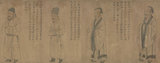 南宋 伕名 八相图卷 装饰画素材图库油画手绘玄关国画山水素材