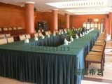 酒店台布桌布西餐厅会所会议室围裙 桌子套椅套凳子套墨绿色定做