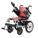 上海贝珍BZ-6401电动轮椅 折叠轻便便携带座便轮椅车 老人代步车