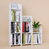 白色错落书架办公室隔板置物架 简单时尚大书架 简易艺术书架包邮