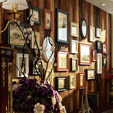 欧式复古高端照片墙实木相框组合 创意客厅大墙面装饰相框墙壁画
