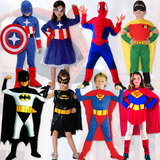 六一儿童节演出表演服超人蜘蛛侠蝙蝠侠美国队长衣服儿童男女