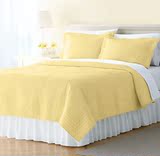 外贸出口纯棉美式床品床盖三件套绣花绗缝被欧式床罩空调被夏凉被