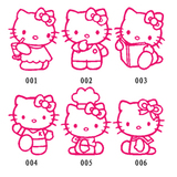 hello kitty凯蒂猫开关贴纸创意韩国墙贴防水瓷砖玻璃贴画插座套