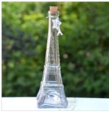铁塔瓶 创意特价埃菲尔铁塔瓶 玻璃酒瓶 星星瓶 许愿瓶 漂流瓶
