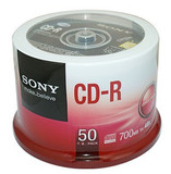 索尼 车载MP3光盘CD空白光盘 CD刻录盘 Sony CD-R 50片装
