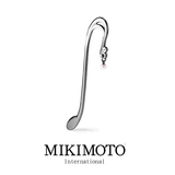 日本代购 御木本MIKIMOTO 海水珍珠 音符 书签 正品 礼盒 金属 现