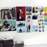DIY磁性照片贴7x5cm定制宝宝磁贴创意冰箱贴宝宝照片墙贴定做