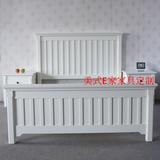 美式实木家具定制简美现代harbor卧室1.2米1.35米儿童床白色实拍