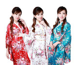 日式新款淑女气质日本樱花和服正装时尚演出服浴衣民族睡衣cos