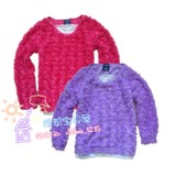 外贸原单BASIC EDITIONS女童卫衣立体玫瑰花形毛衫中大童卫衣罩衫