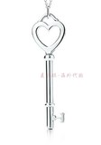 美国专柜正品代购 Tiffany Keys Heart Key大号心形银质钥匙项链