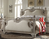 欧式橡木实木雕花床 法式复古做旧床1.8米双人床公主婚床高端定制
