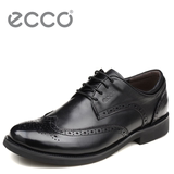 香港专柜代购ECCO爱步670504日常休闲布洛克雕花商务正装透气男鞋