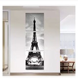 diy数字油画三联画巴黎铁塔欧式客厅风景花卉大幅手绘画多款任选